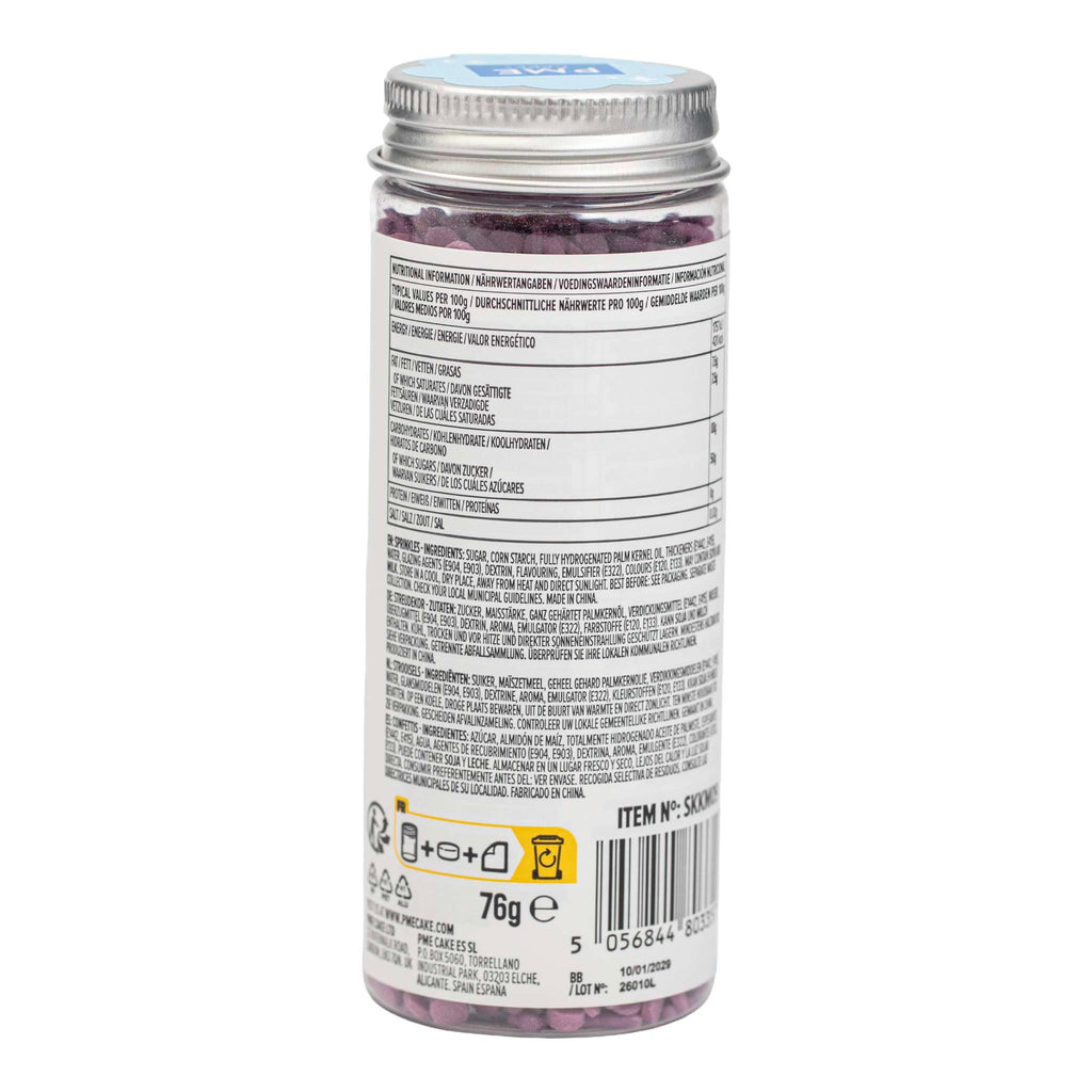 Mezcla de Sprinkles para Pasteles - Morado (76g / 2,68oz)