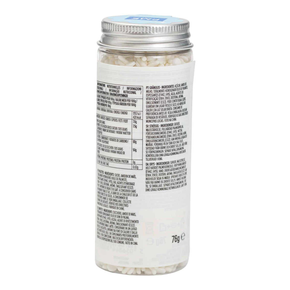 Streusel-Mischung für Kuchen - Weiß (76g / 2,68oz)