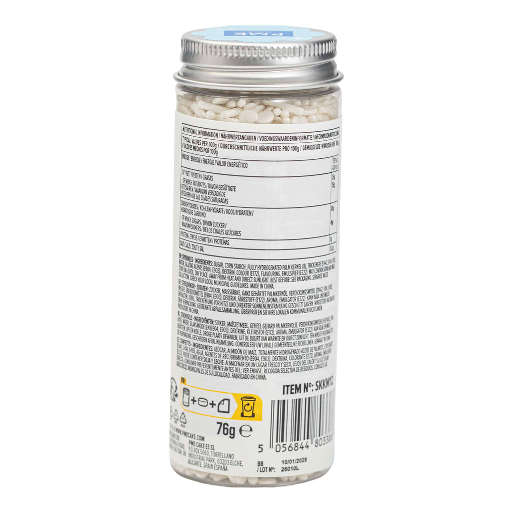 White Pearl Sprinkle Mix (76g)