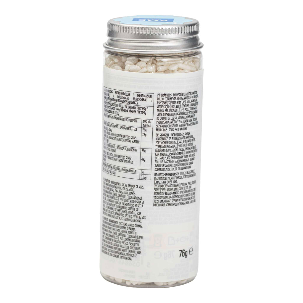 White Pearl Sprinkle Mix (76g)