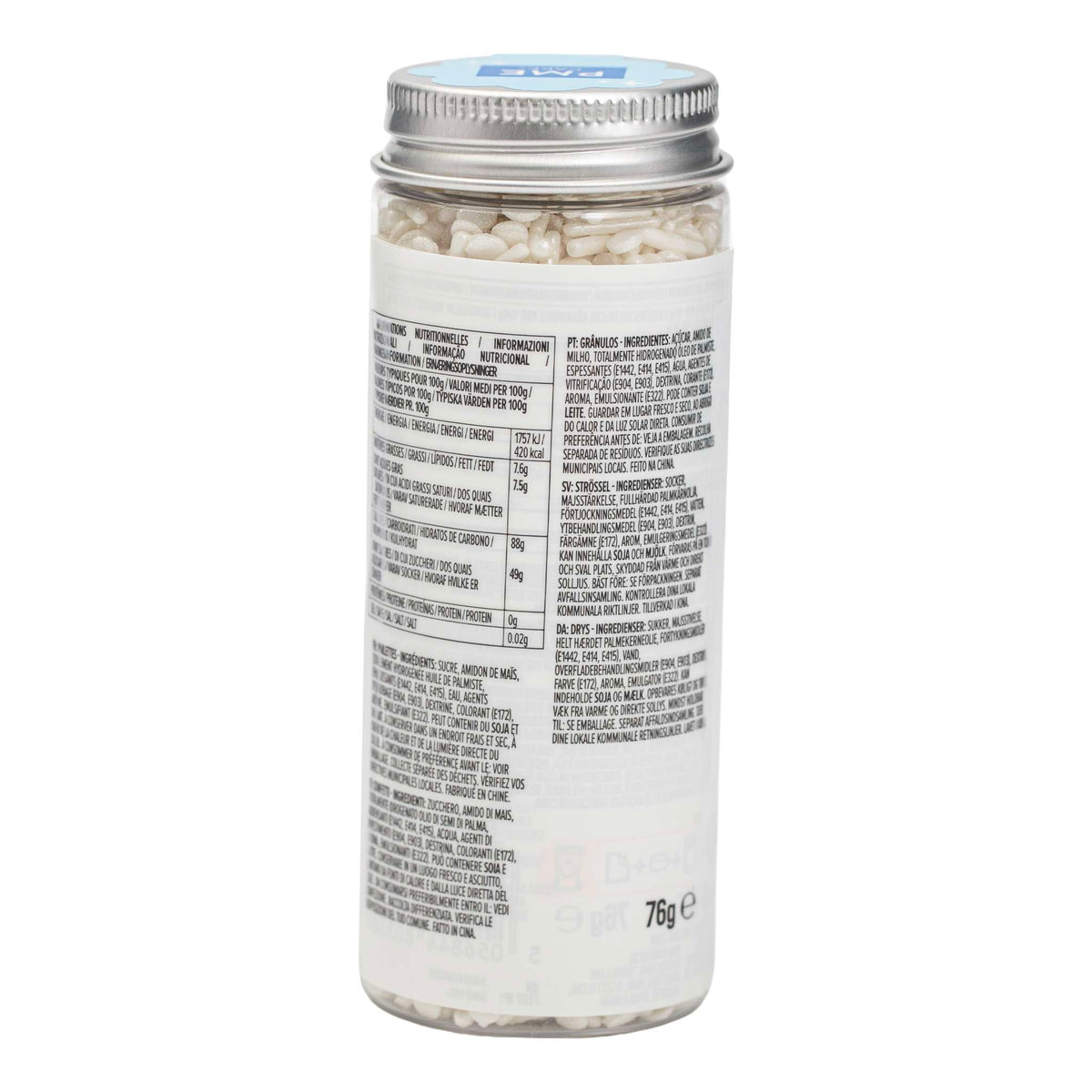 White Pearl Sprinkle Mix (76g)