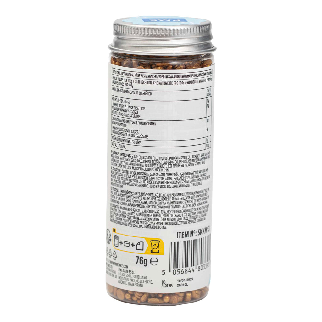 Mezcla de Sprinkles para Pasteles - Dorado (76g / 2,68oz)