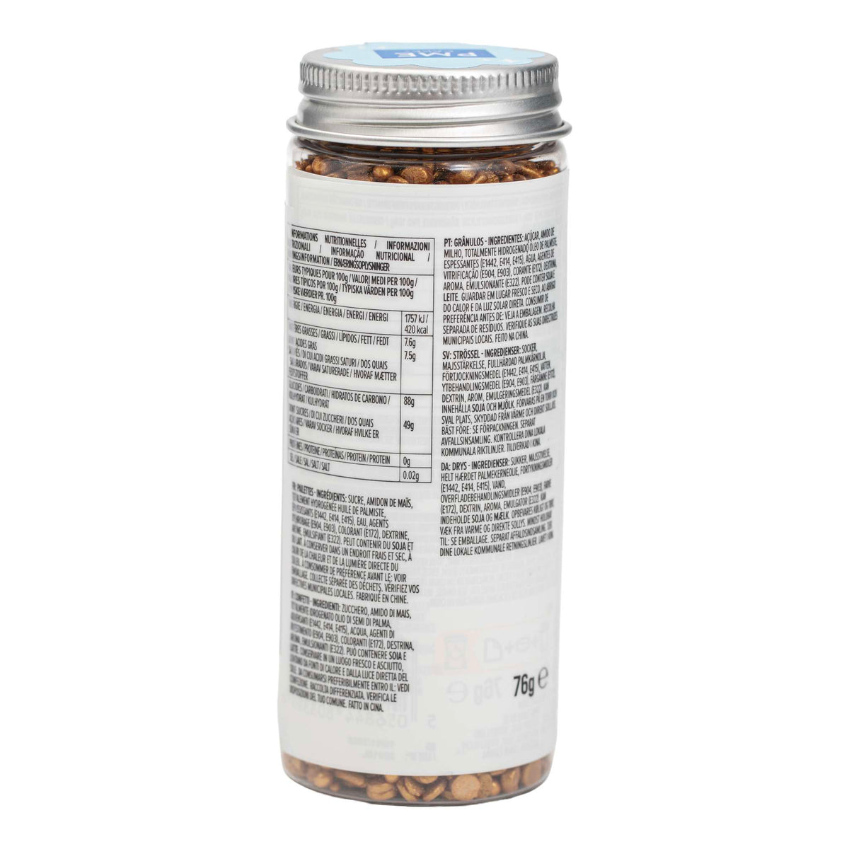 Mezcla de Sprinkles para Pasteles - Dorado (76g / 2,68oz)