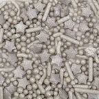 Mélange de sprinkles pour gâteau - Argent (76g / 2,68oz)
