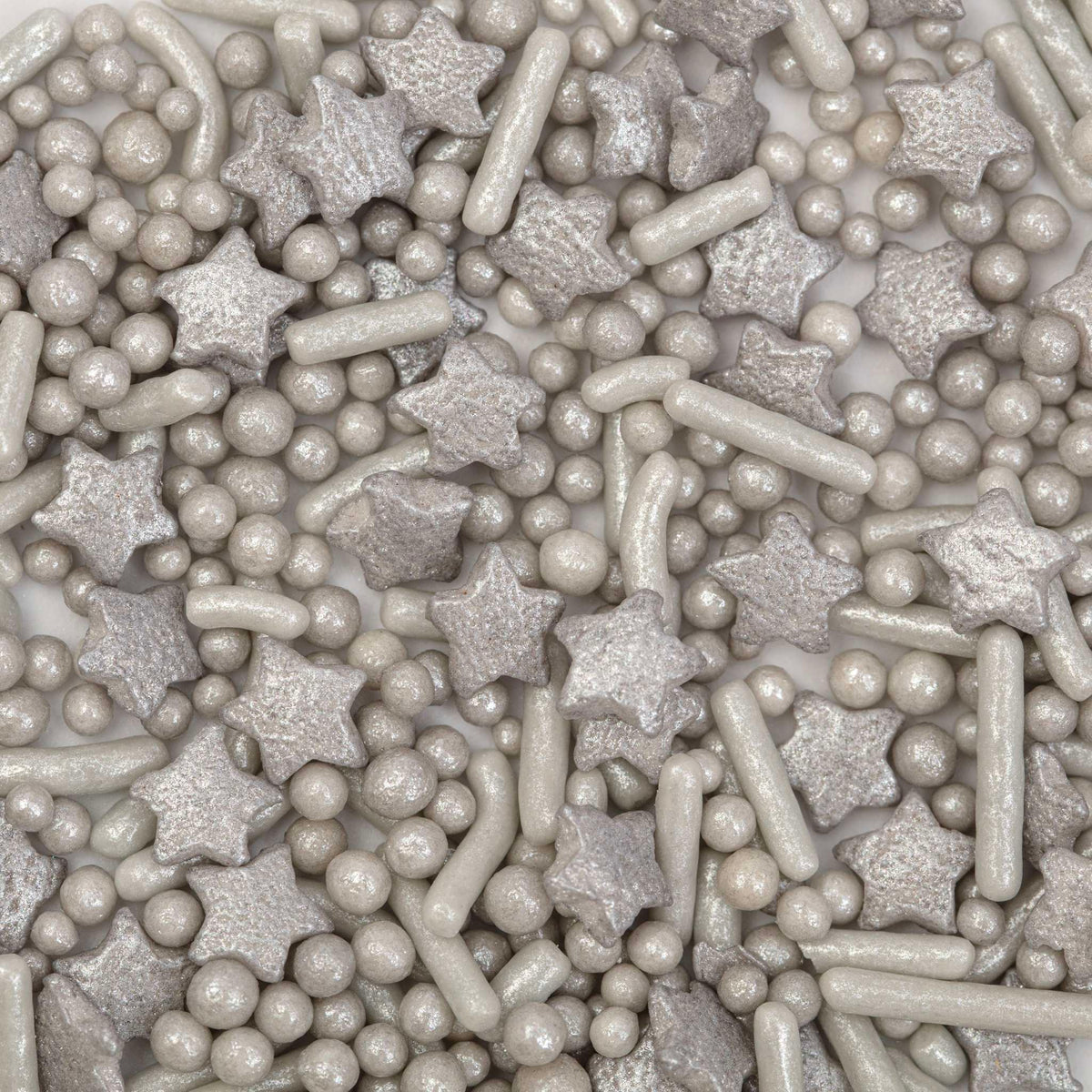 Mélange de sprinkles pour gâteau - Argent (76g / 2,68oz)