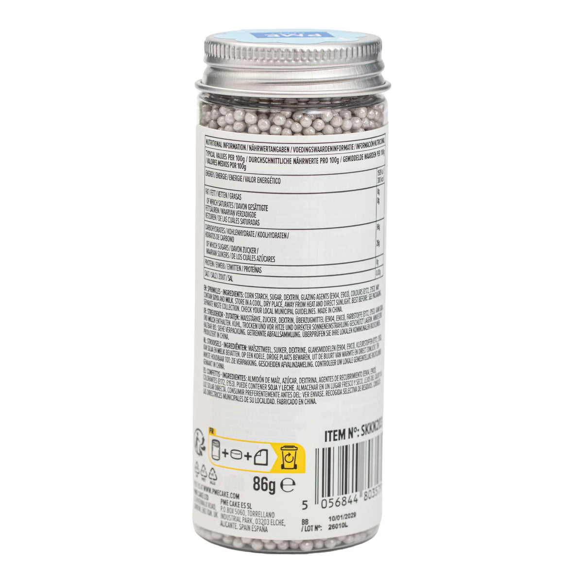 Sprinkles "Hundreds & Thousands" - Argent (86g / 3oz)