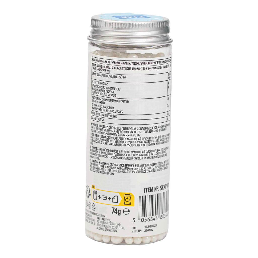 Perlenstreusel - Weiße Perle 4mm (74g / 2,61oz)