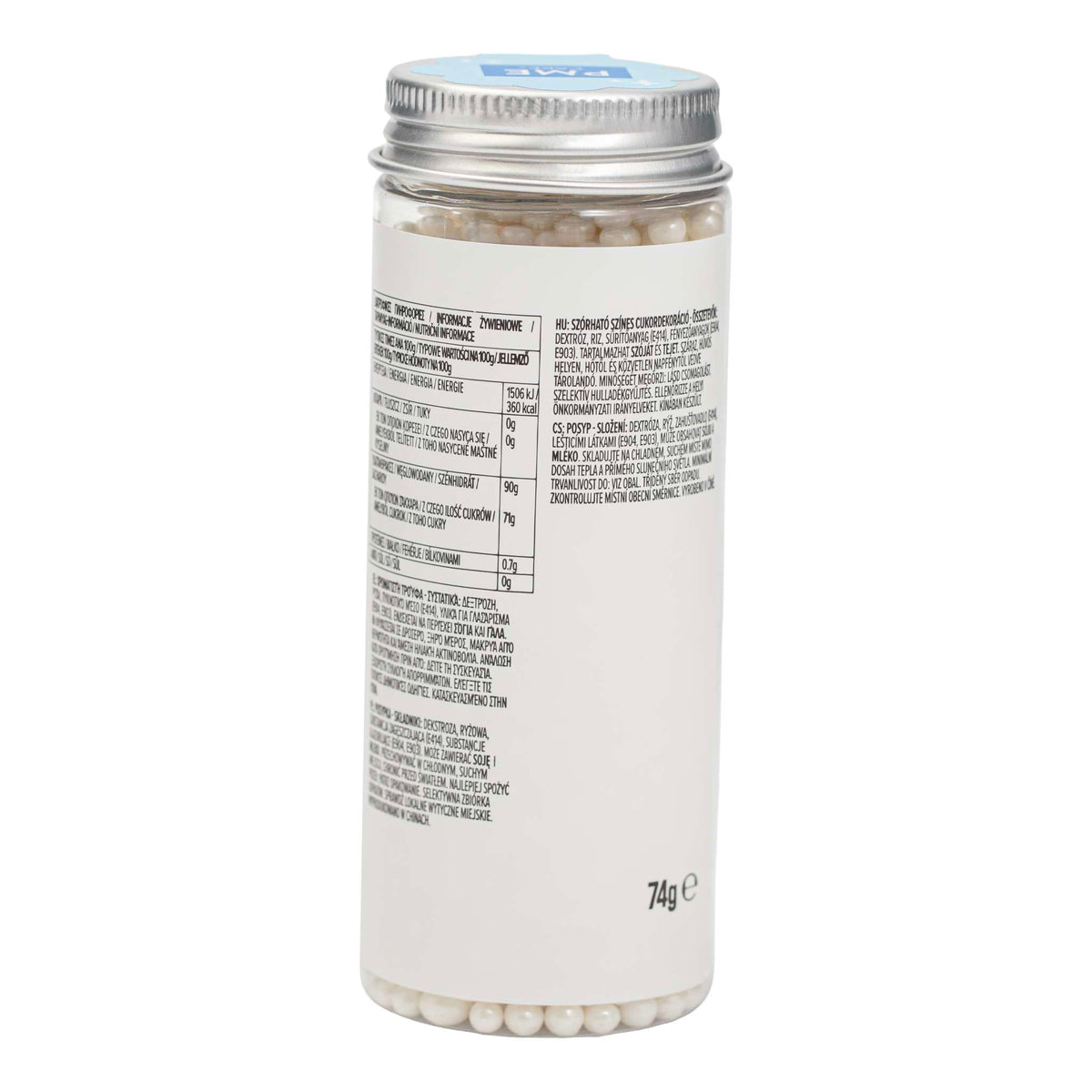 Perlenstreusel - Weiße Perle 4mm (74g / 2,61oz)