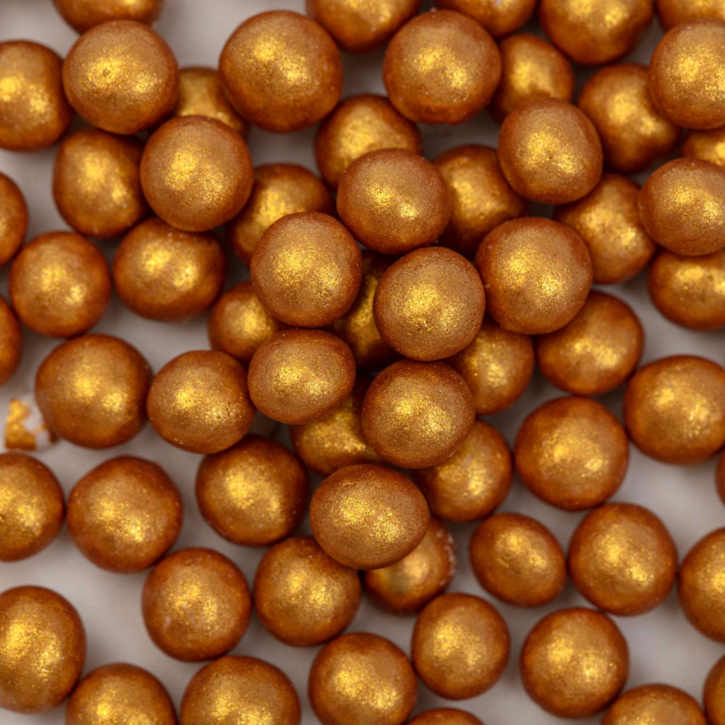 Gold Pearl Sprinkles 6mm (60g)