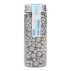Perlenstreusel - Gemischte Größen, Silber (76g / 2,68oz)