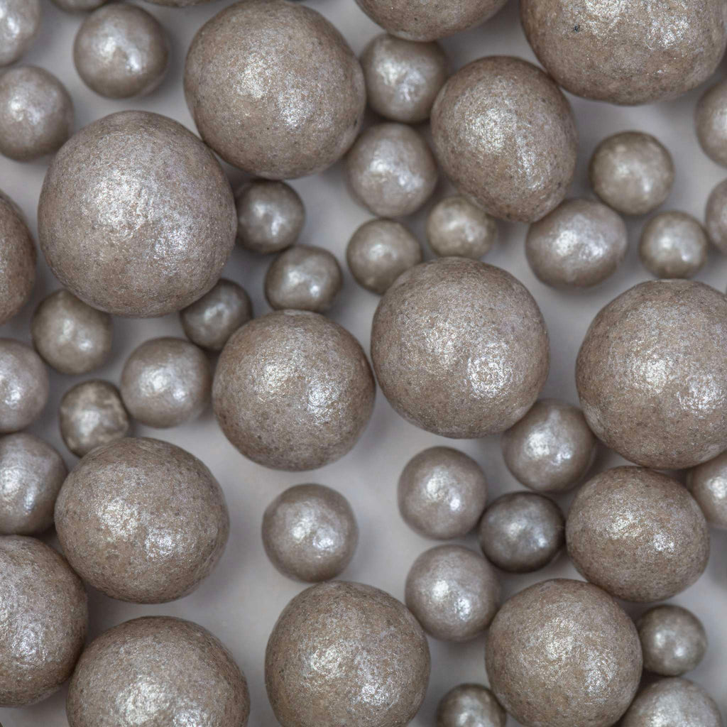 Perlenstreusel - Gemischte Größen, Silber (76g / 2,68oz)