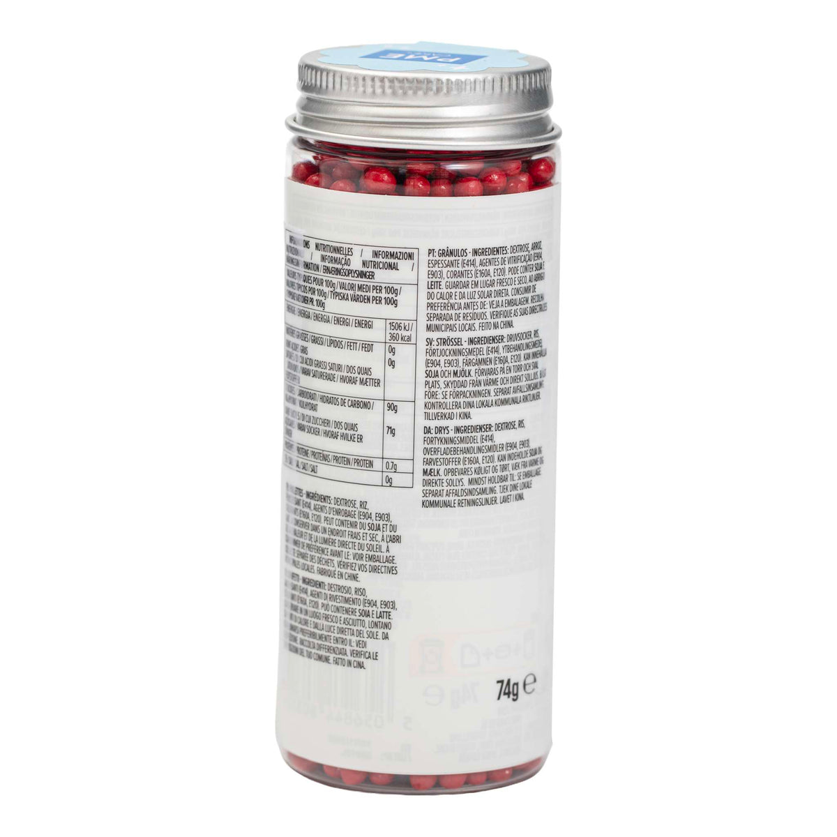 Perlenstreusel - Rot 4mm (74g / 2,61oz)