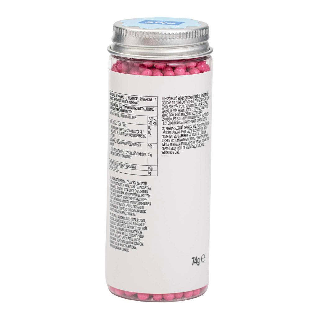 Hot Pink Pearl Sprinkles 4mm (74g)