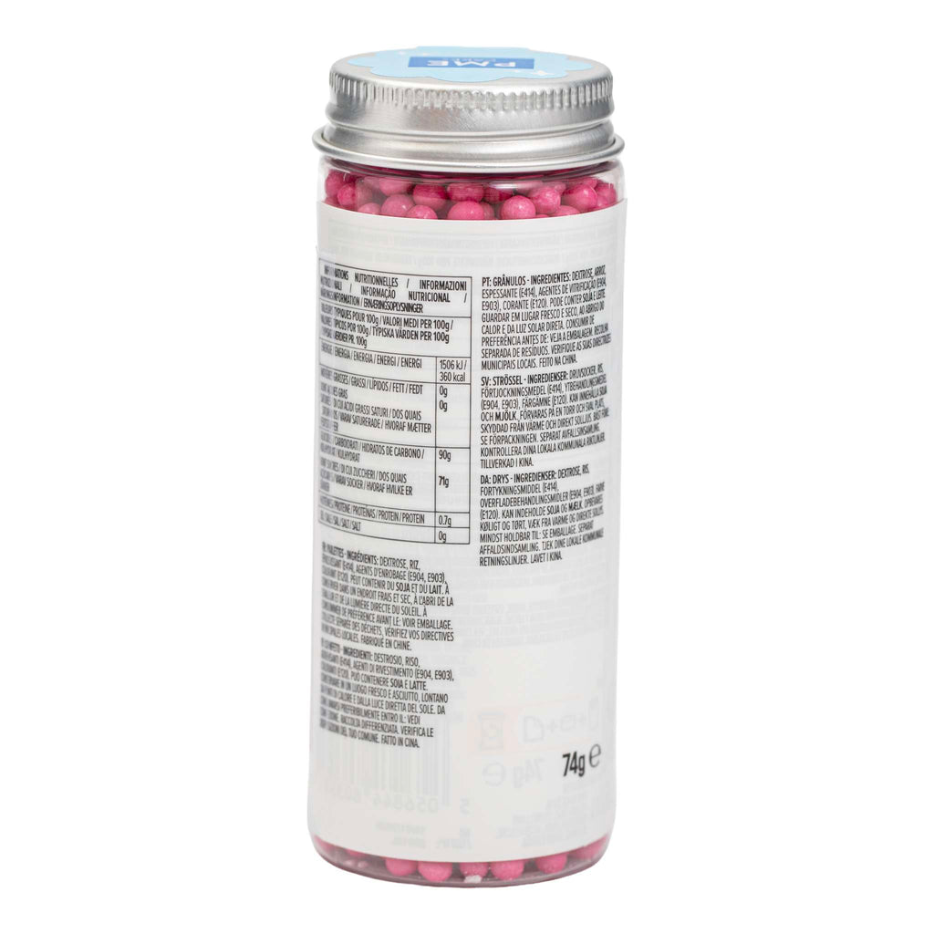 Hot Pink Pearl Sprinkles 4mm (74g)