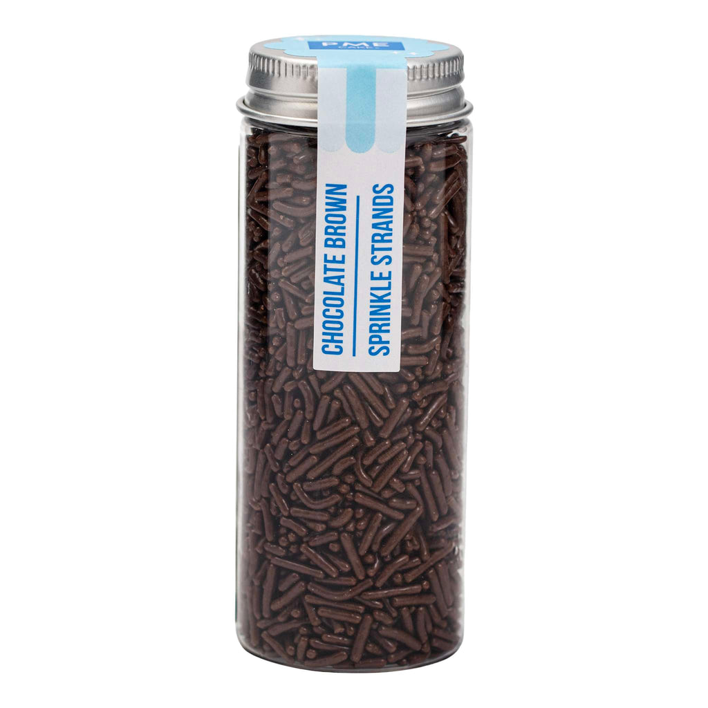 Chocolate Brown Sprinkle Strands (75g)