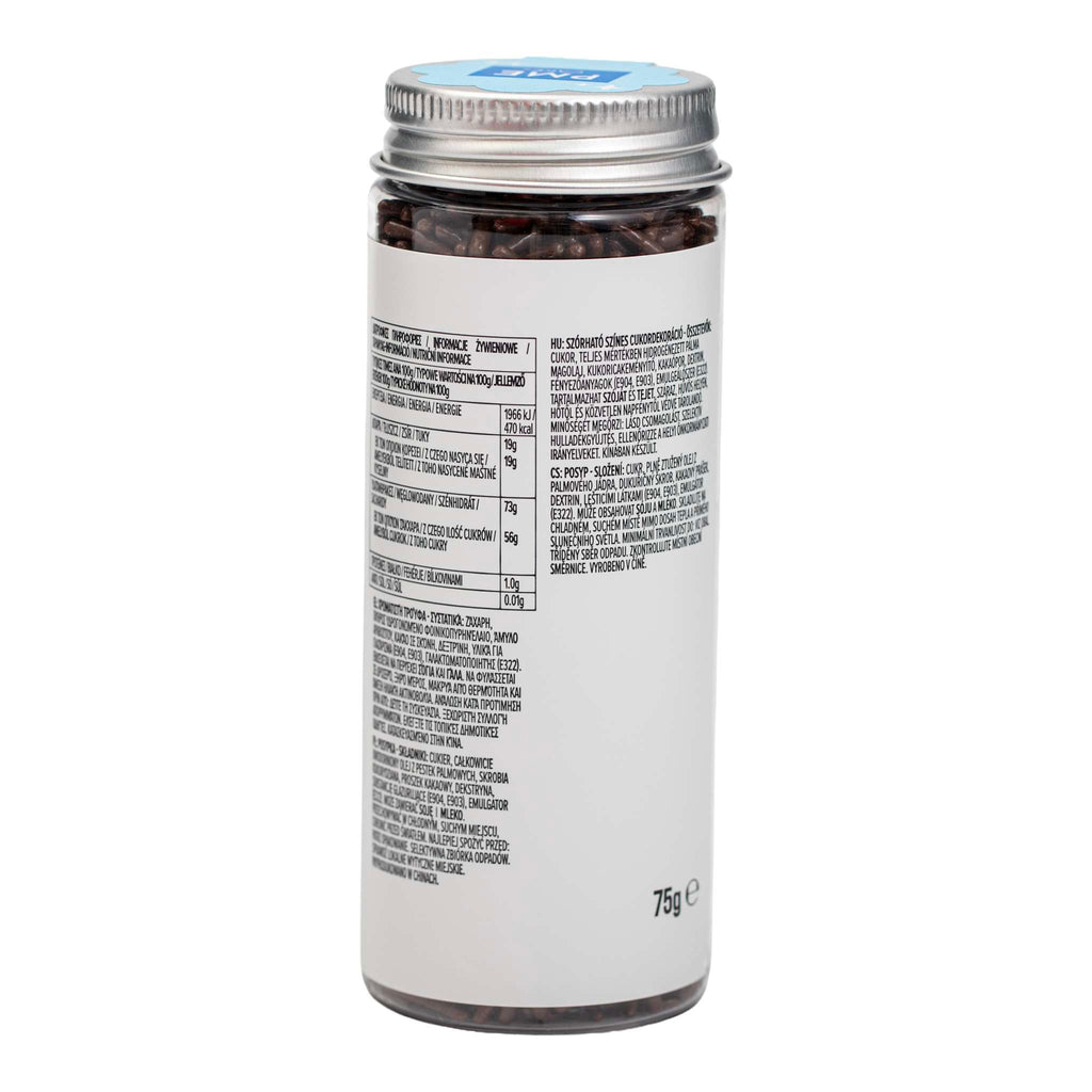 Chocolate Brown Sprinkle Strands (75g)