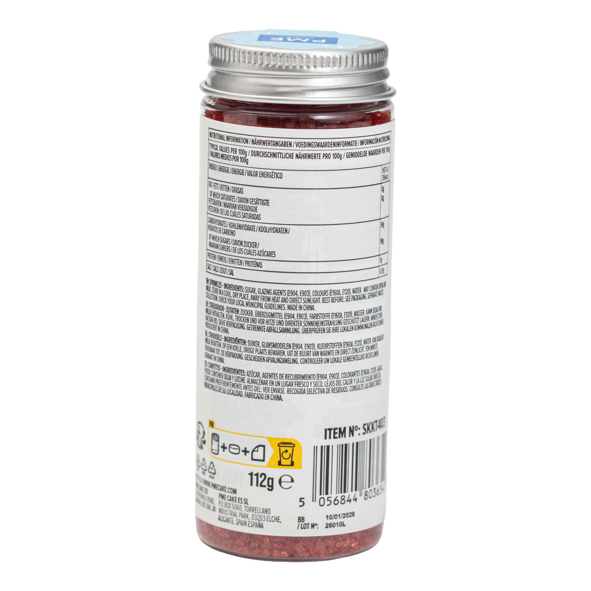 Red Sugar Sprinkles (112g)