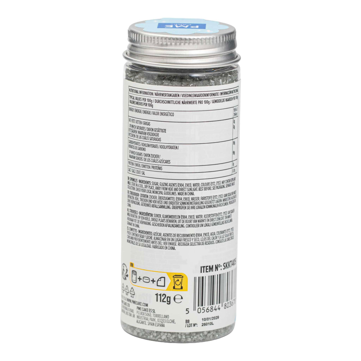 Azúcares Decorativos - Plateado (112g / 3,95oz)