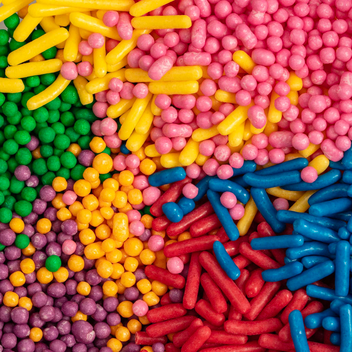 Rainbow Assorted Sprinkles Pk/7 (48g / 1.69oz)