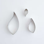 Edelstahl-Ausstecher - Blatt, 3-teiliges Set
