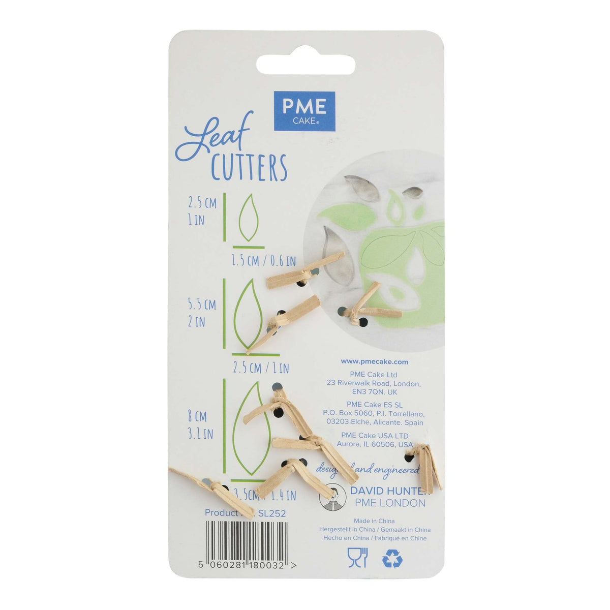 Leaf Fondant Cutters Set Of 3