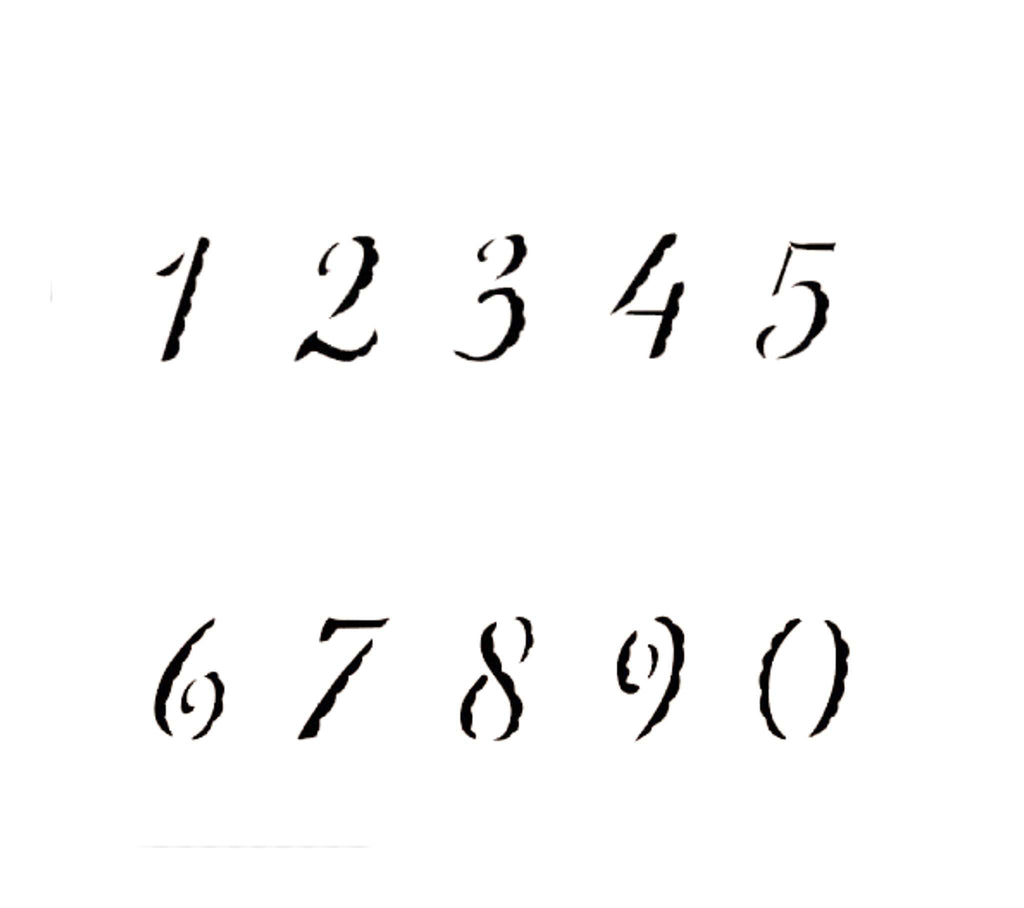 Numerals 0-9 Set of 2