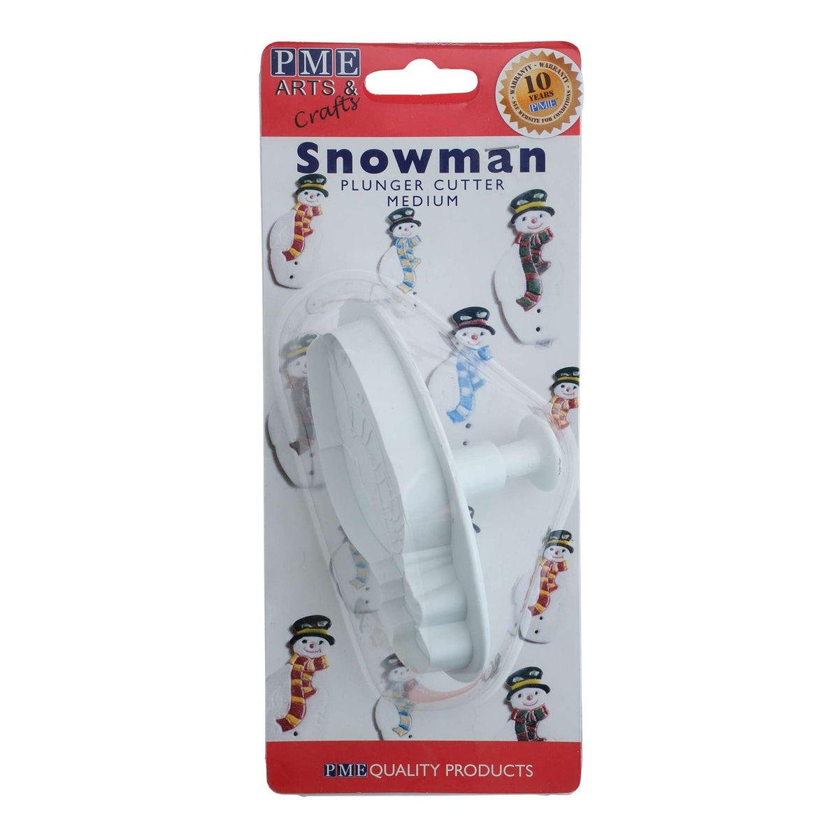 Neuheit Ausstecher mit Auswerfer - Mittlerer Schneemann (95mm / 3.7")