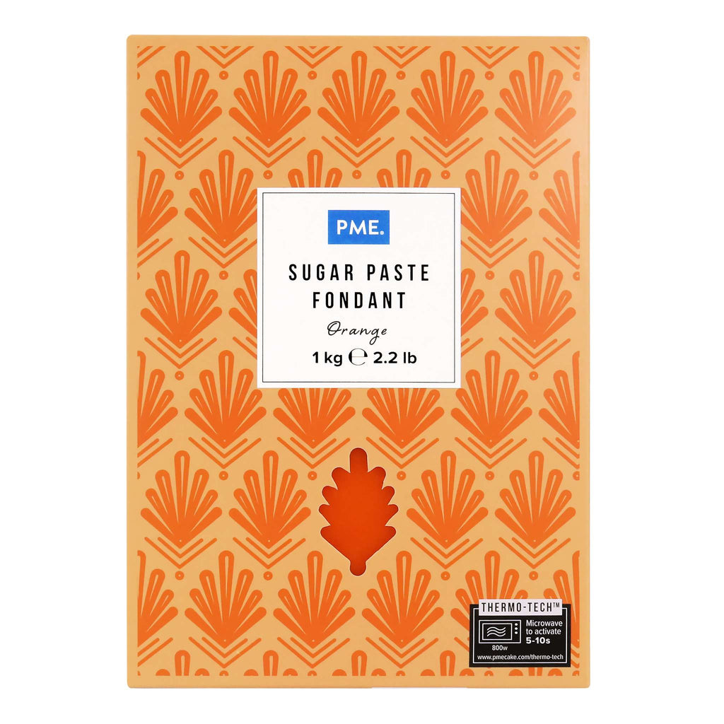 PME Orange Sugar Paste Fondant (1kg / 2.2lb)