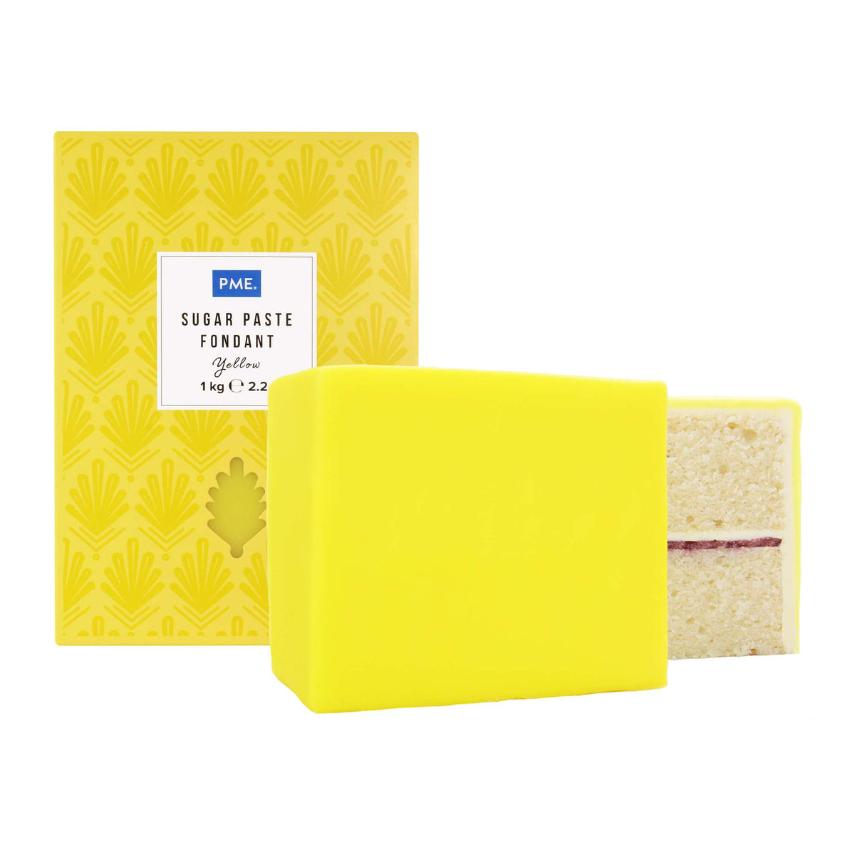 PME Yellow Sugar Paste Fondant (1kg / 2.2lb)