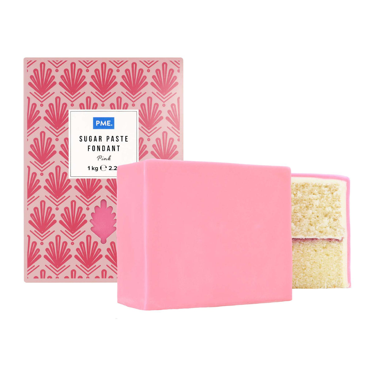 PME Pink Sugar Paste Fondant (1kg / 2.2lb)
