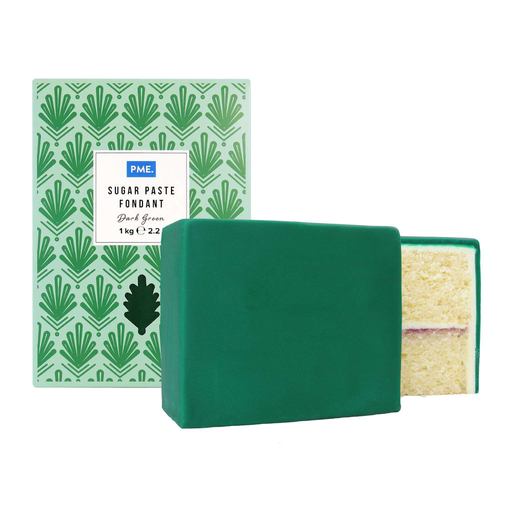 Zuckerpaste Fondant - Dunkelgrün (1kg)