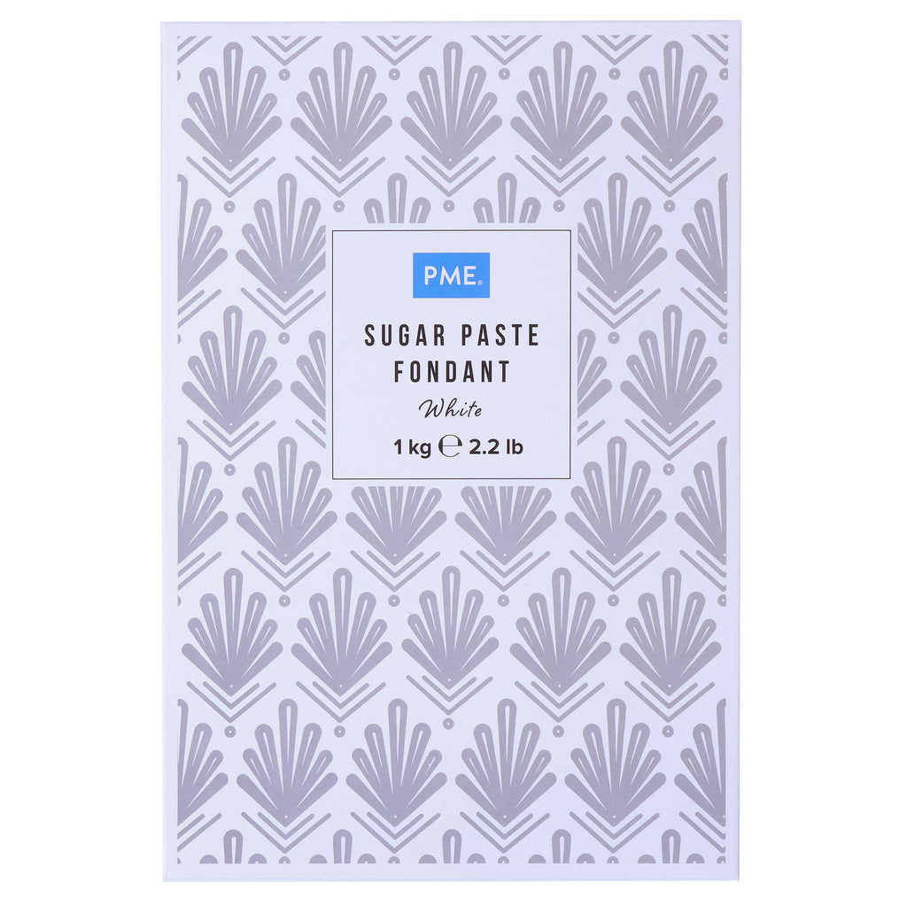 PME White Sugar Paste Fondant (1kg / 2.2lb)