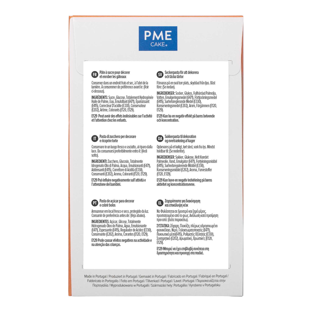 PME Red Sugar Paste Fondant (250g / 8.82oz)
