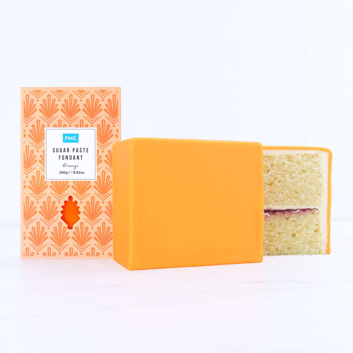 PME Orange Sugar Paste Fondant (250g / 8.82oz)