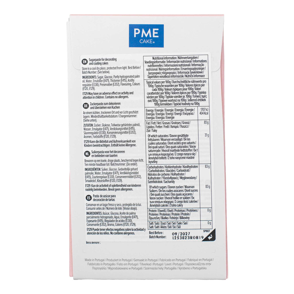 Suikerpasta Fondant - Lichtroze (250g)