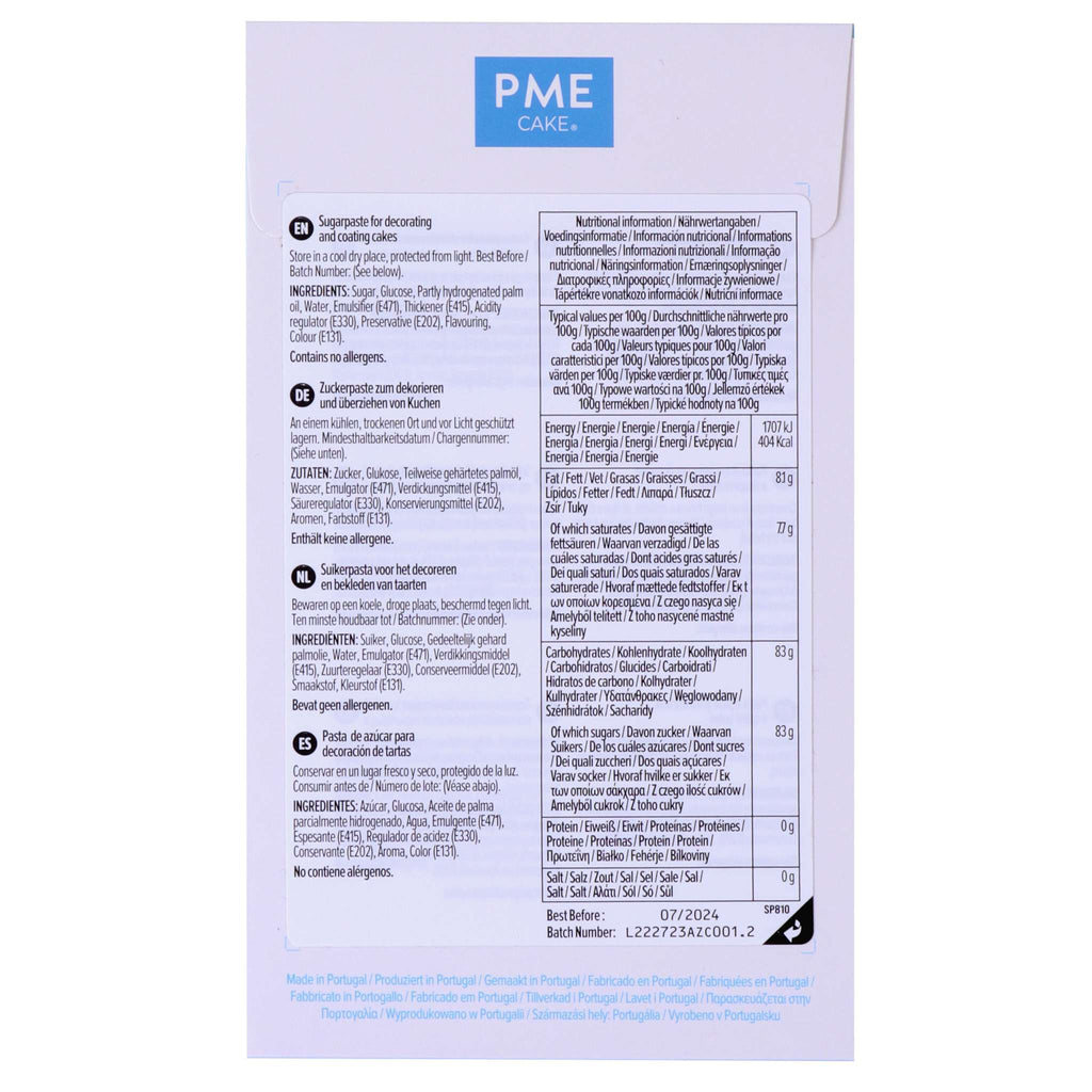 Zuckerpaste Fondant - Blau (250g)