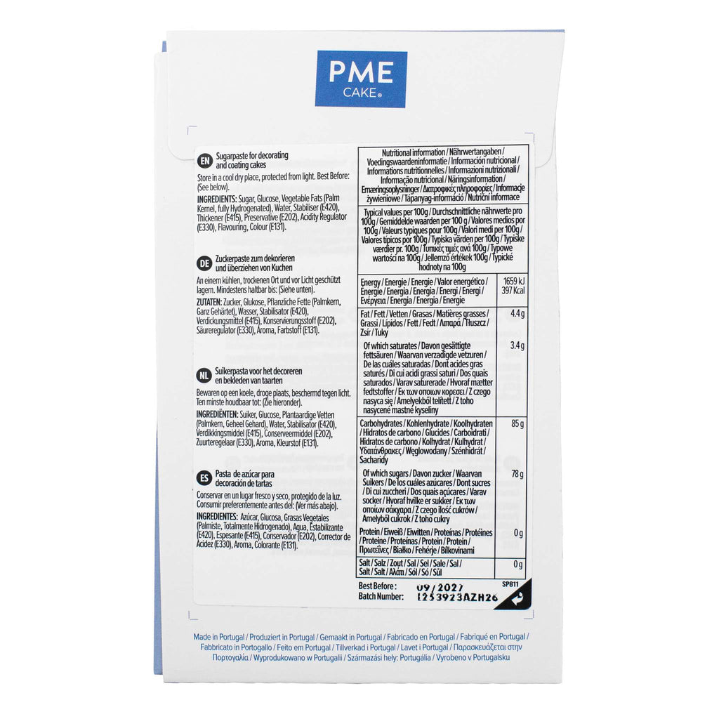 Fondant Pasta de Azúcar - Azul Oscuro (250g)