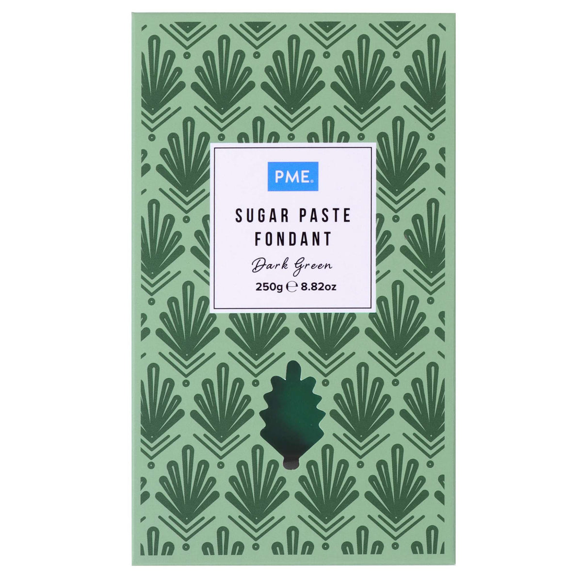 PME Dark Green Sugar Paste Fondant (250g / 8.82oz)