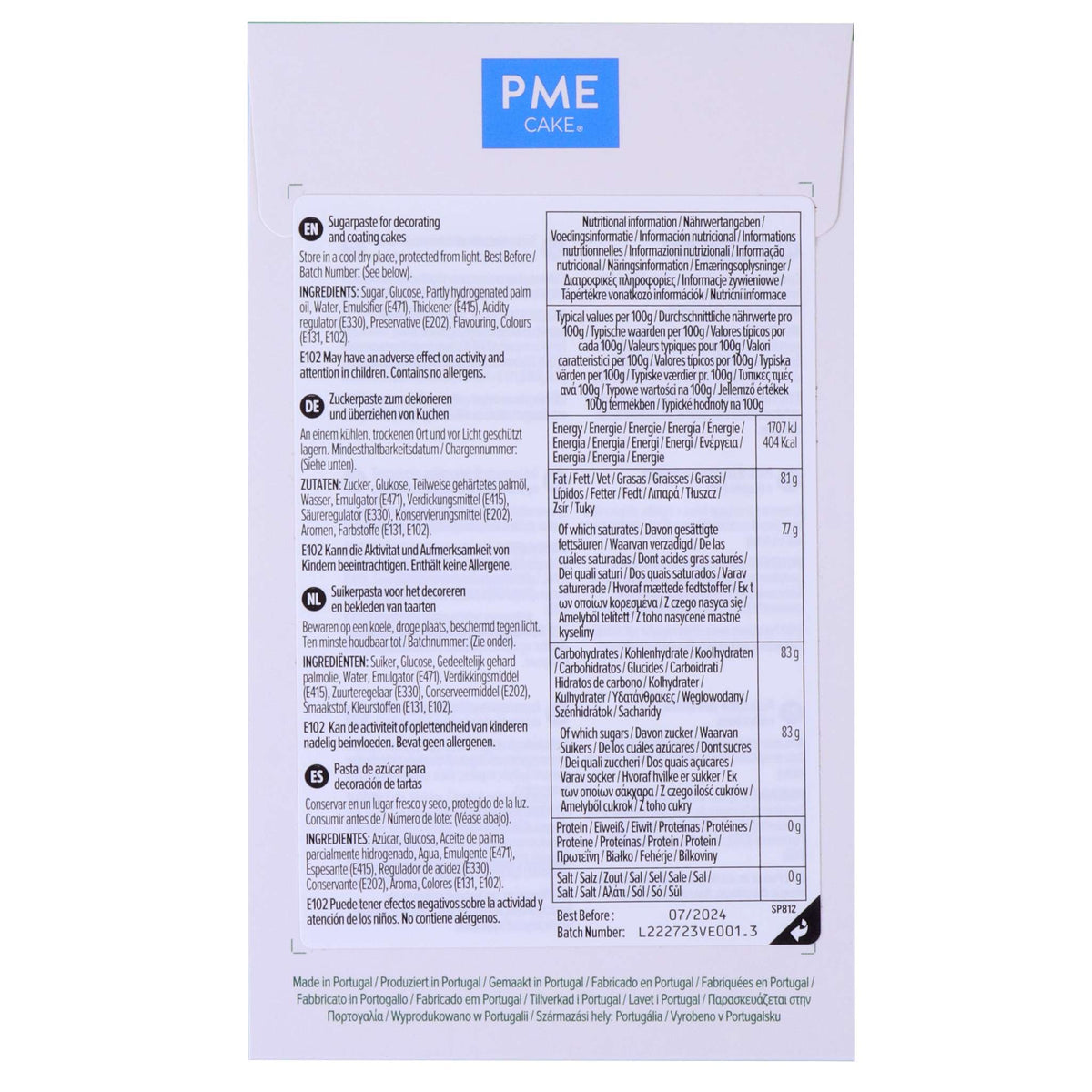 PME Dark Green Sugar Paste Fondant (250g / 8.82oz)