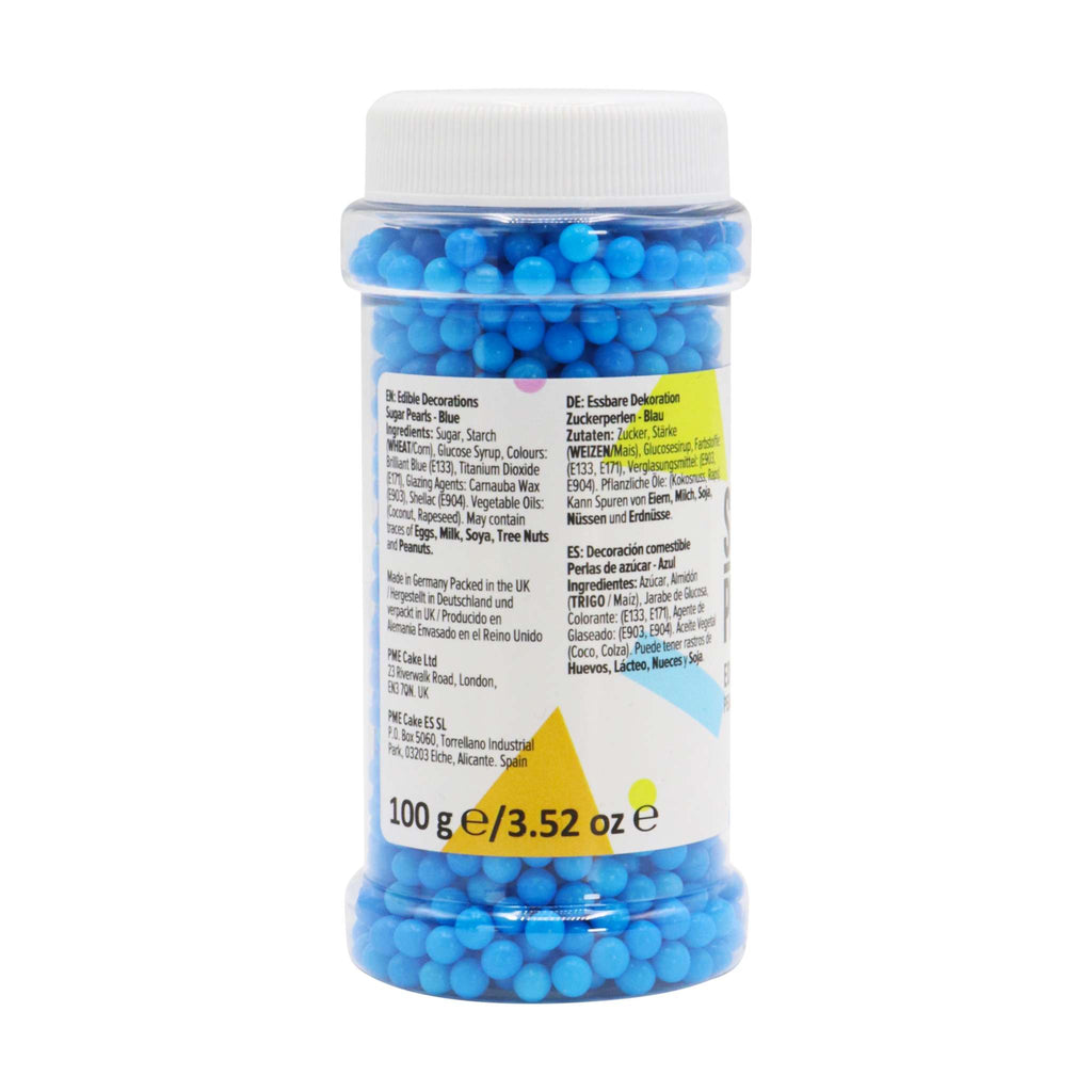 Blue Sugar Pearl Sprinkles (100g / 3.52oz)