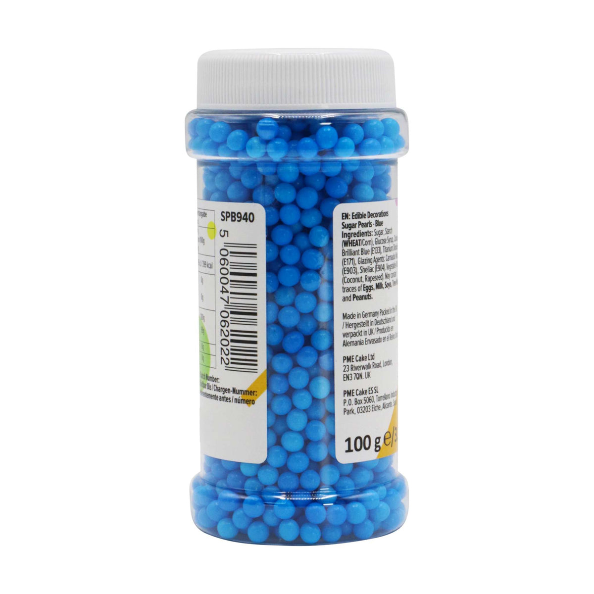 Blue Sugar Pearl Sprinkles (100g / 3.52oz)
