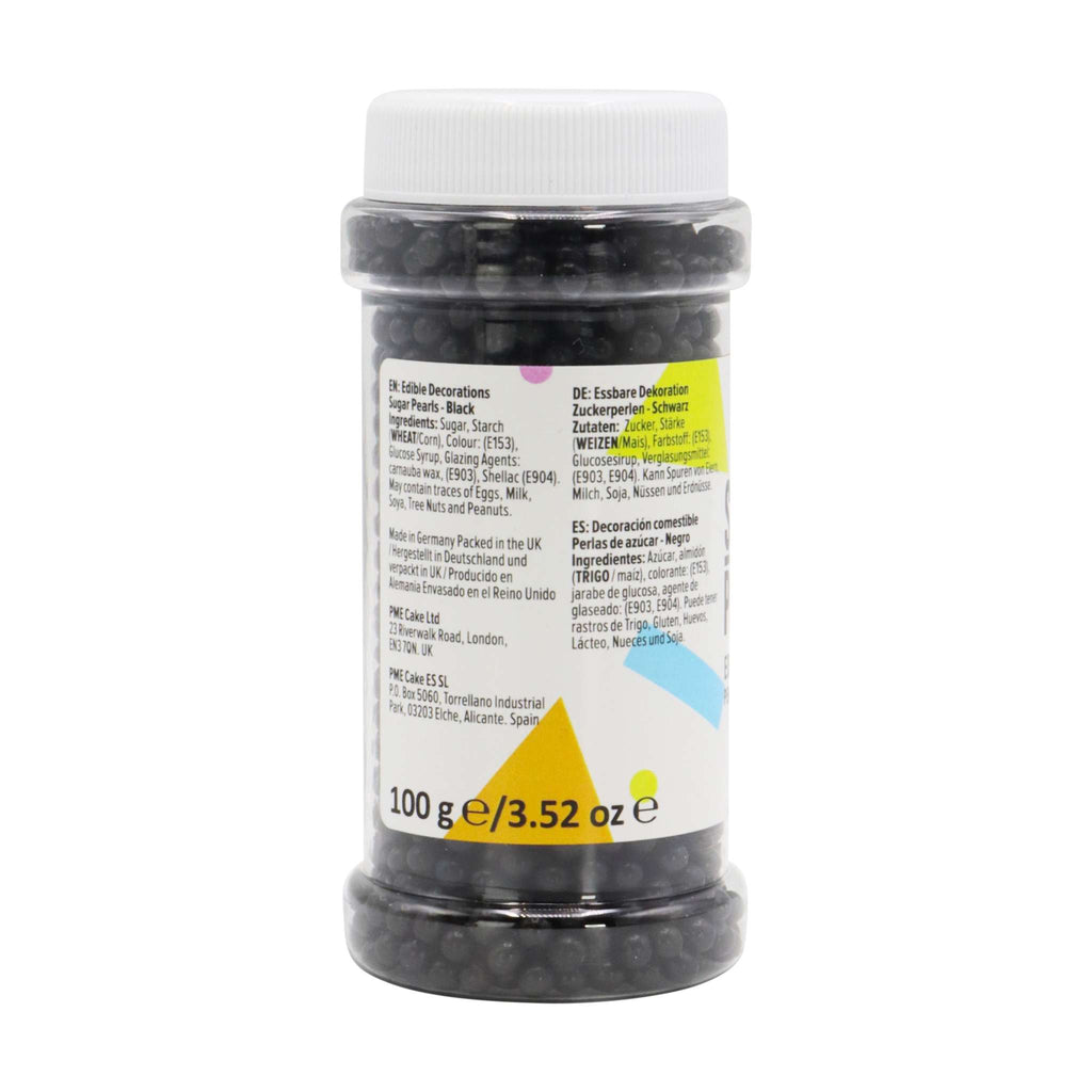 Black Sugar Pearls Sprinkles (100g / 3.52oz)