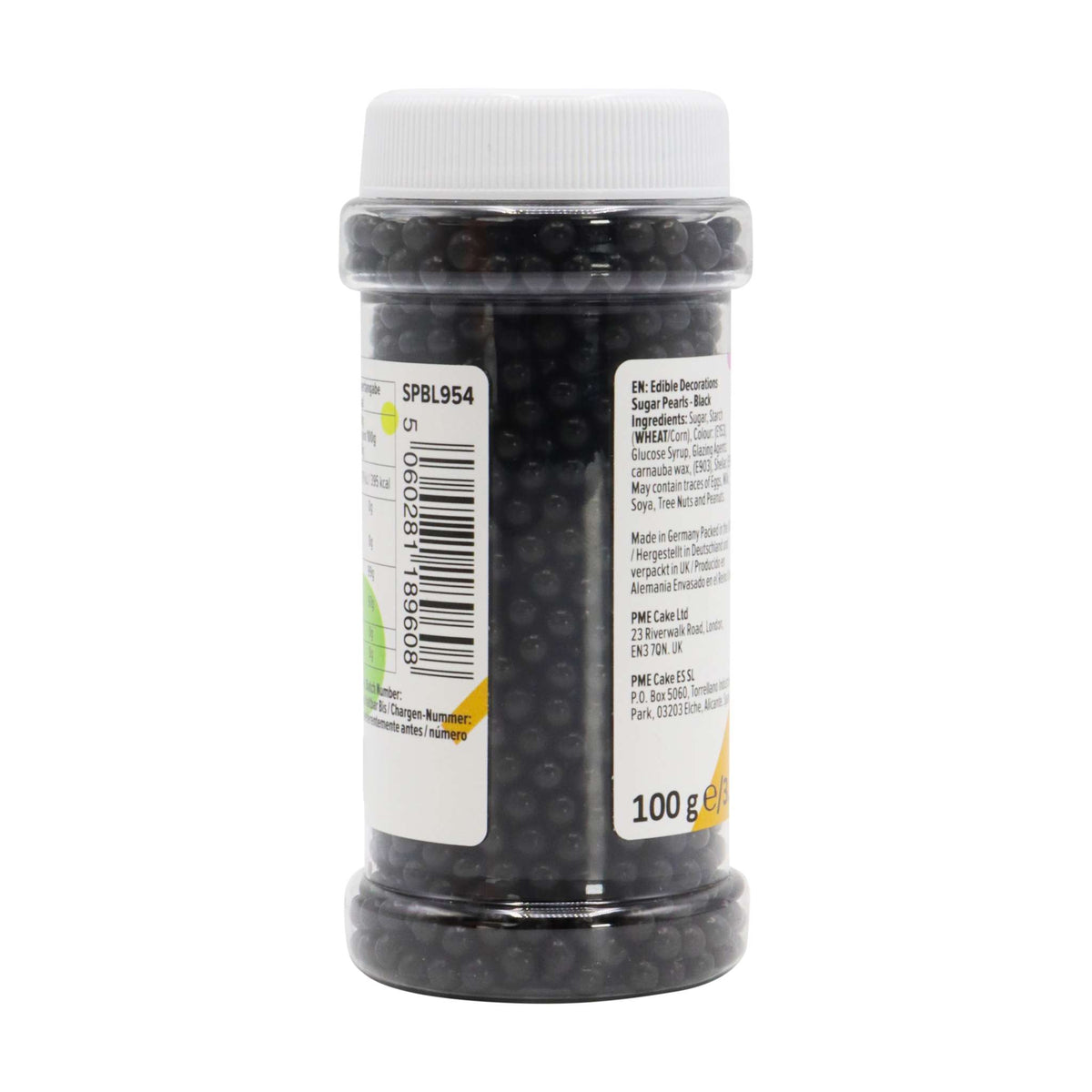 Black Sugar Pearls Sprinkles (100g / 3.52oz)