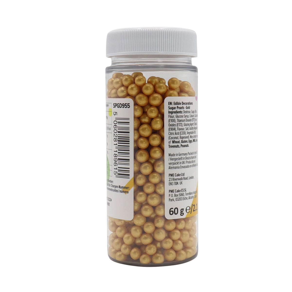 Zuckerperlen - Gold 4mm (60g / 2.11oz)