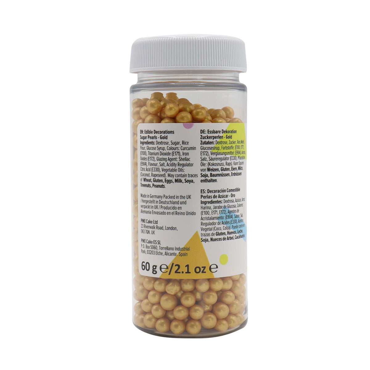 Zuckerperlen - Gold 4mm (60g / 2.11oz)
