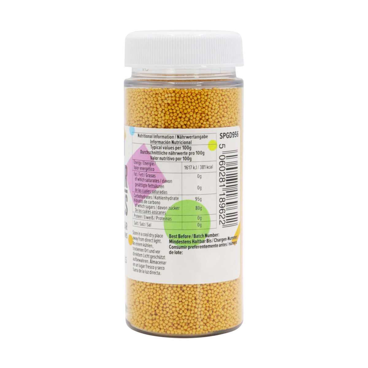 Gold Nonpareils Sprinkles (100g / 3.52oz)