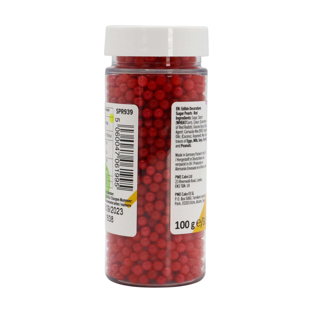 Zuckerperlen - Rot (100g / 3.5oz)