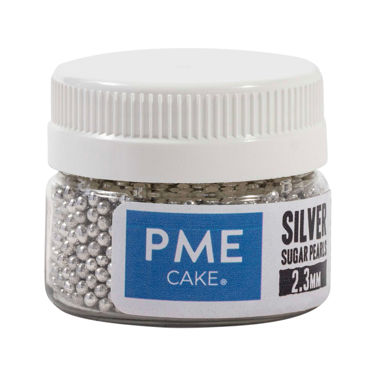 Silver Sugar Pearls Sprinkles 2.3mm (0.88oz / 25g)