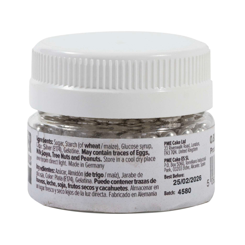 Zilveren Suikerparels - 4mm (25g)