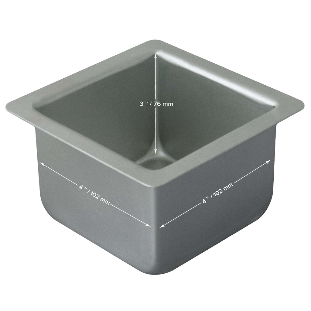 Square Aluminium Cake Tin (4 x 3" / 102 x 76mm)